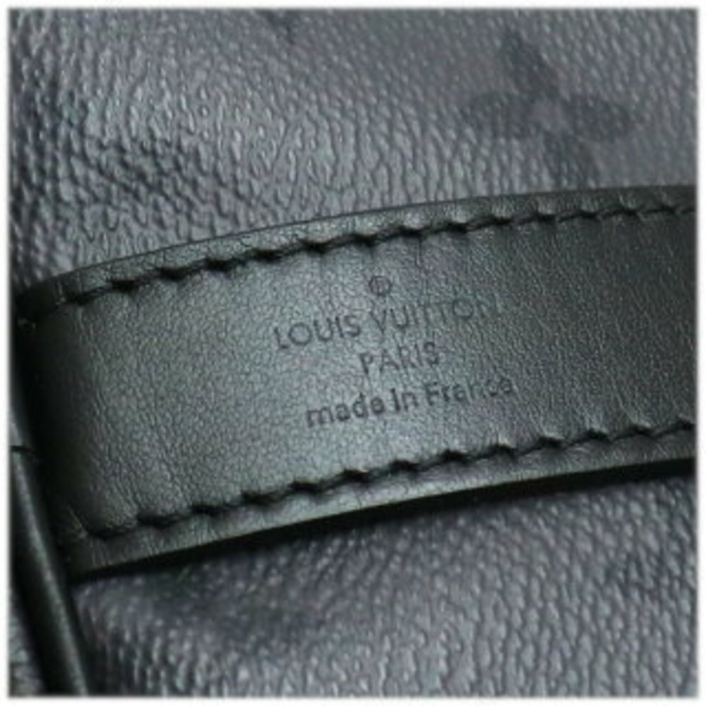 Louis Vuitton Keepall Bandouliere Bag Monogram Eclipse Leather Black - Picture 8 of 8